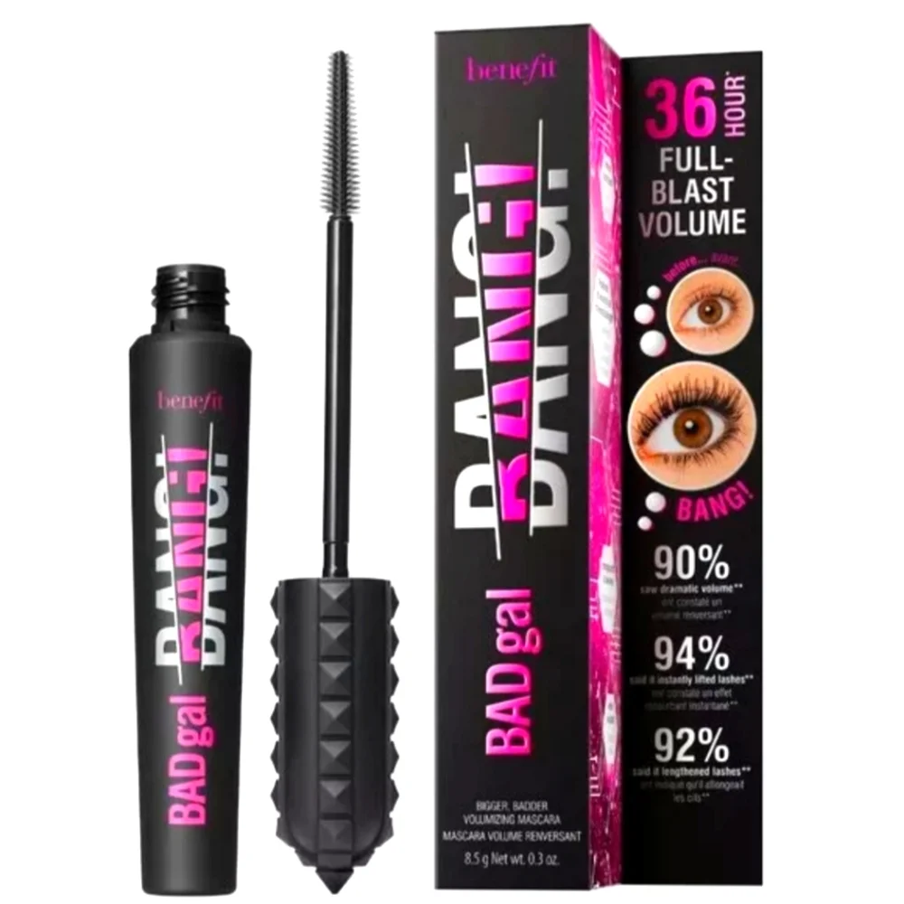 BENEFIT BAD GAL BANG MASCARA 36HR FULL BLAST VOLUME BLACK 0.3 OZ